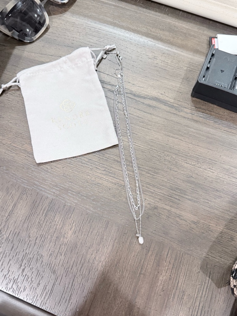 Kendra Scott Silver Layered Pendant Necklace
